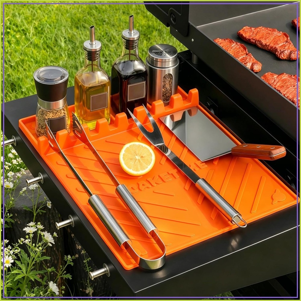 Camping Cooking Mat - Silicone Grill Mats for Blackstone Griddle,