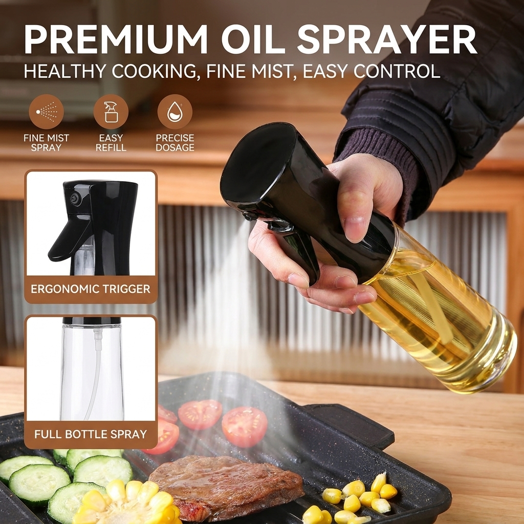 Camping Cooking Oil - Oil Spray Bottle Kitchen Cooking Olive