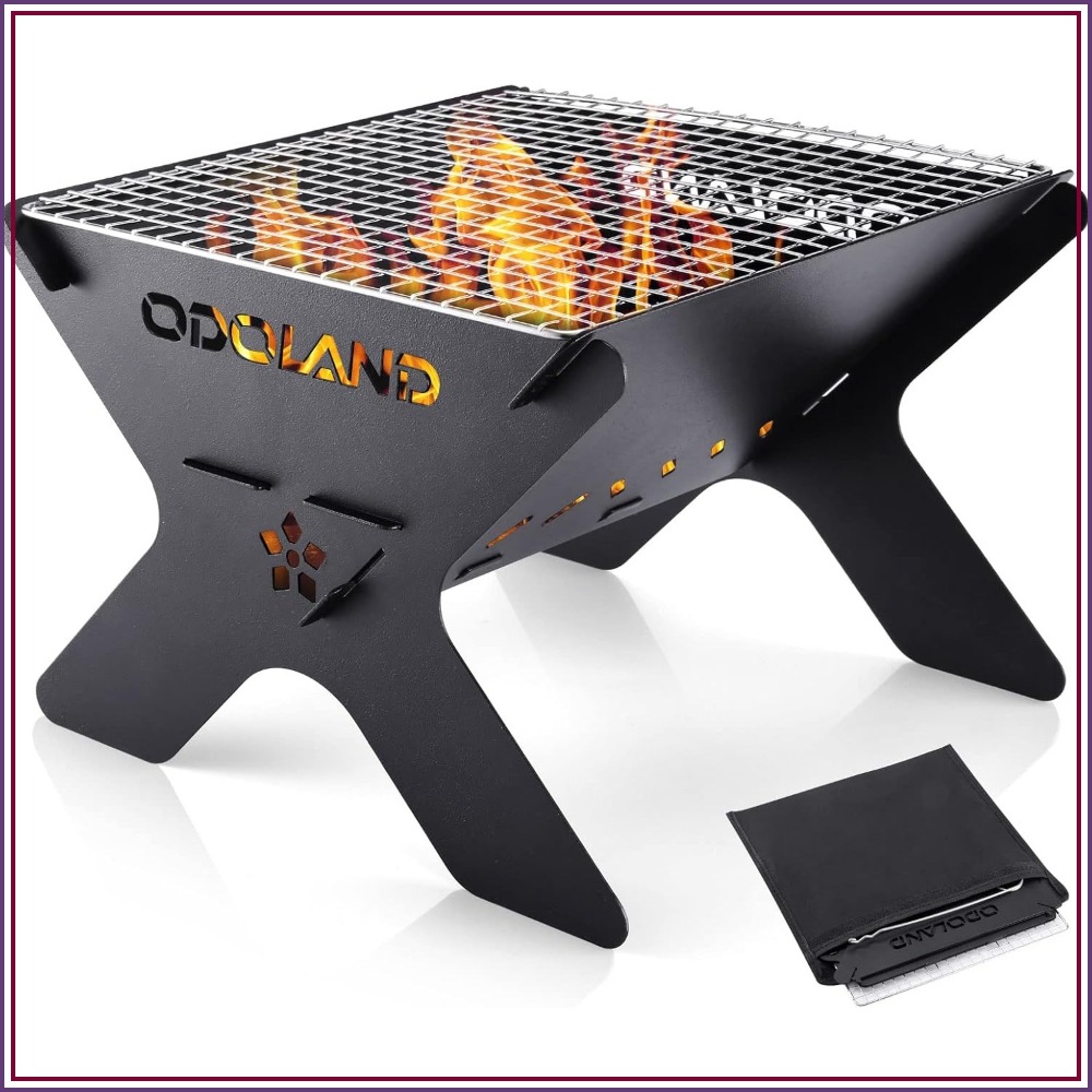 Camp Grill Portable Folding - Portable Folding Charcoal Grill for Camping,