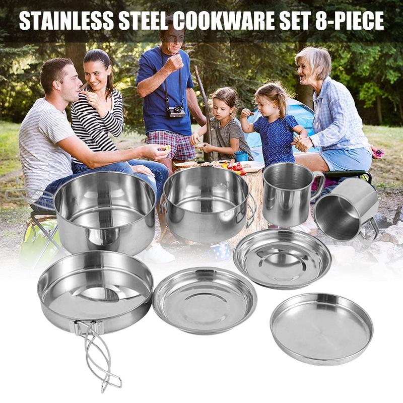 8pcs/set Stainless Steel Outdo – Camping Cooking Roll recenzja i cena