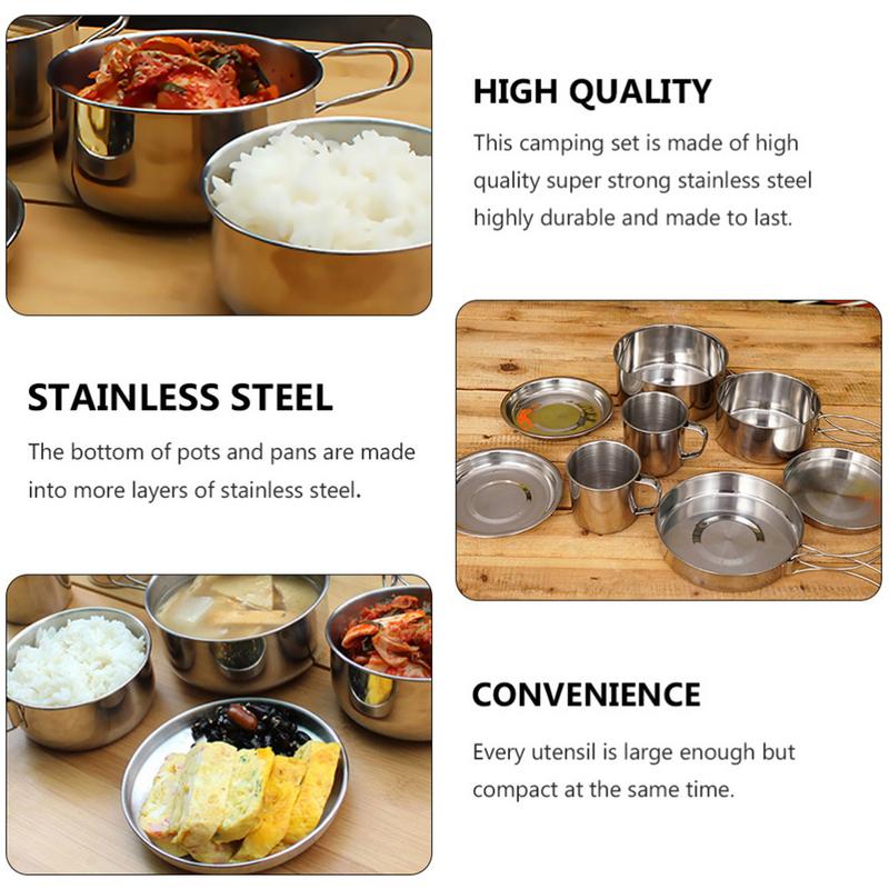 8pcs/set Stainless Steel Outdo – Camping Cooking Roll recenzja i cena