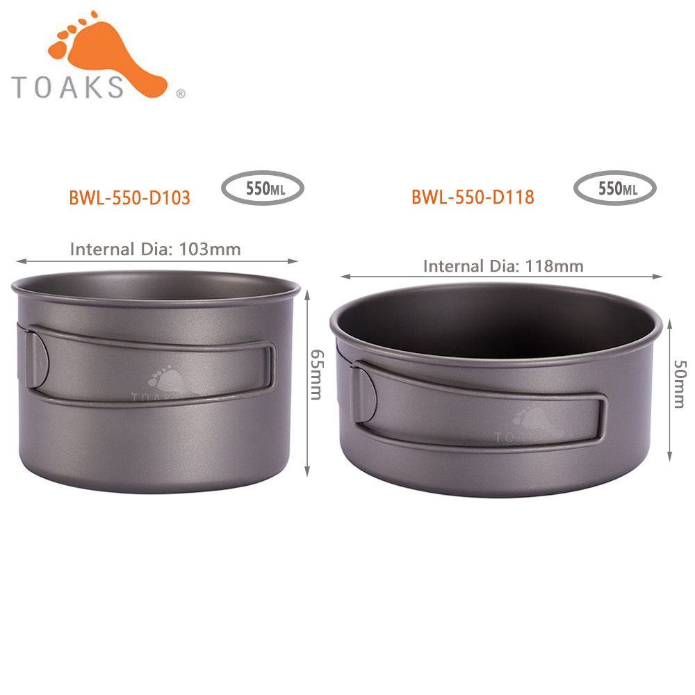 TOAKS BWL-550  Camping Titaniu – Mess Kit Titanium recenzja i cena