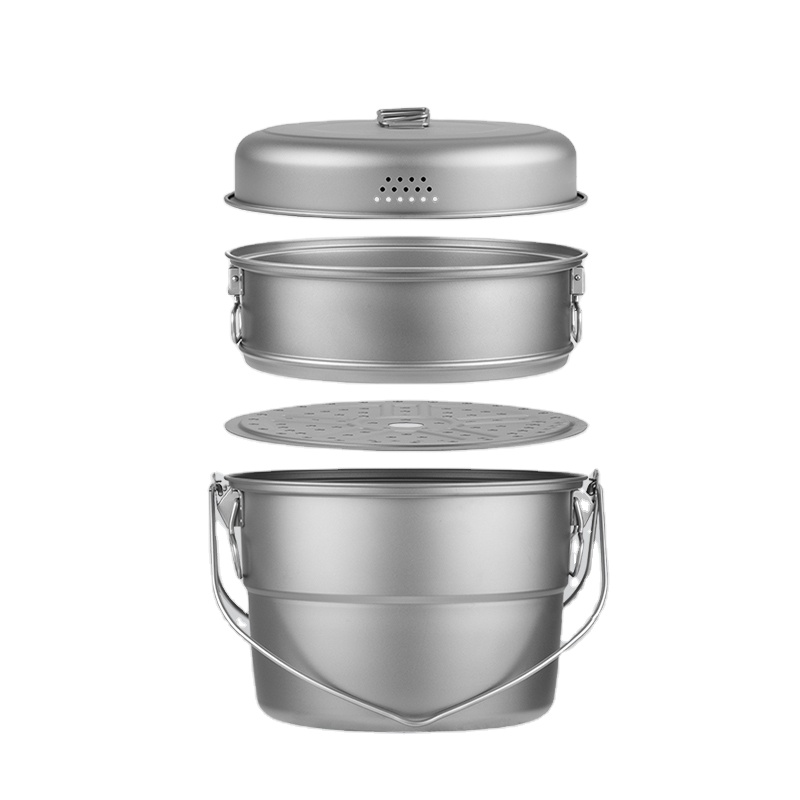 Titanium Hanging Pot with Stea – Camping Hanging Cooking Pot recenzja i cena
