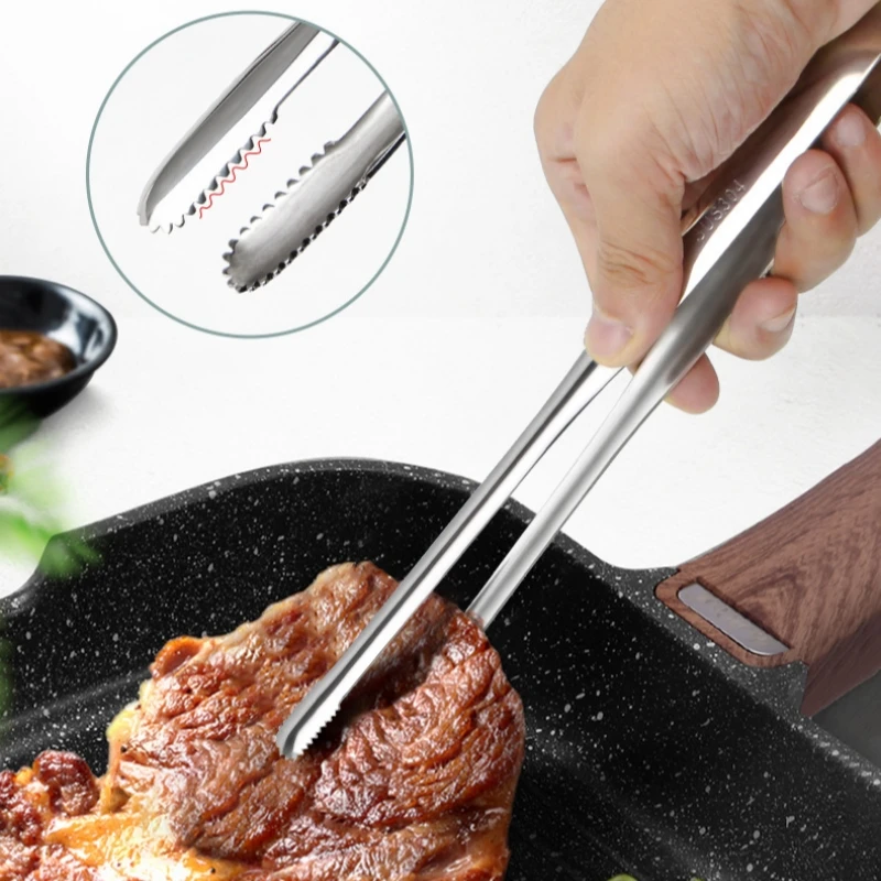 2Pcs Kitchen Tongs Stainless S – Camping Cooking Meat recenzja i cena