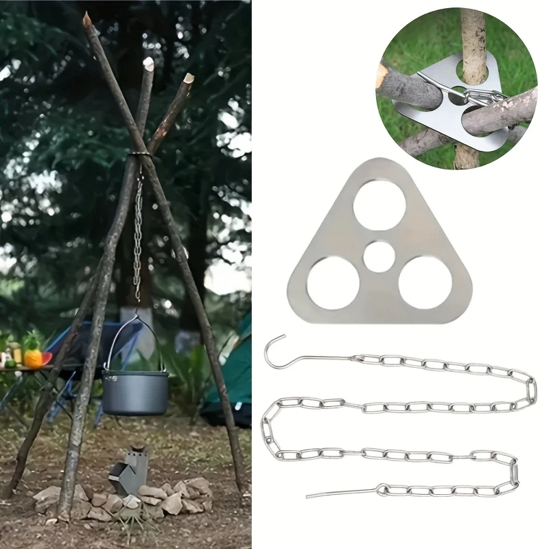 Camping Tripod Hanging Pot Bra – Camping Hanging Cooking Pot recenzja i cena