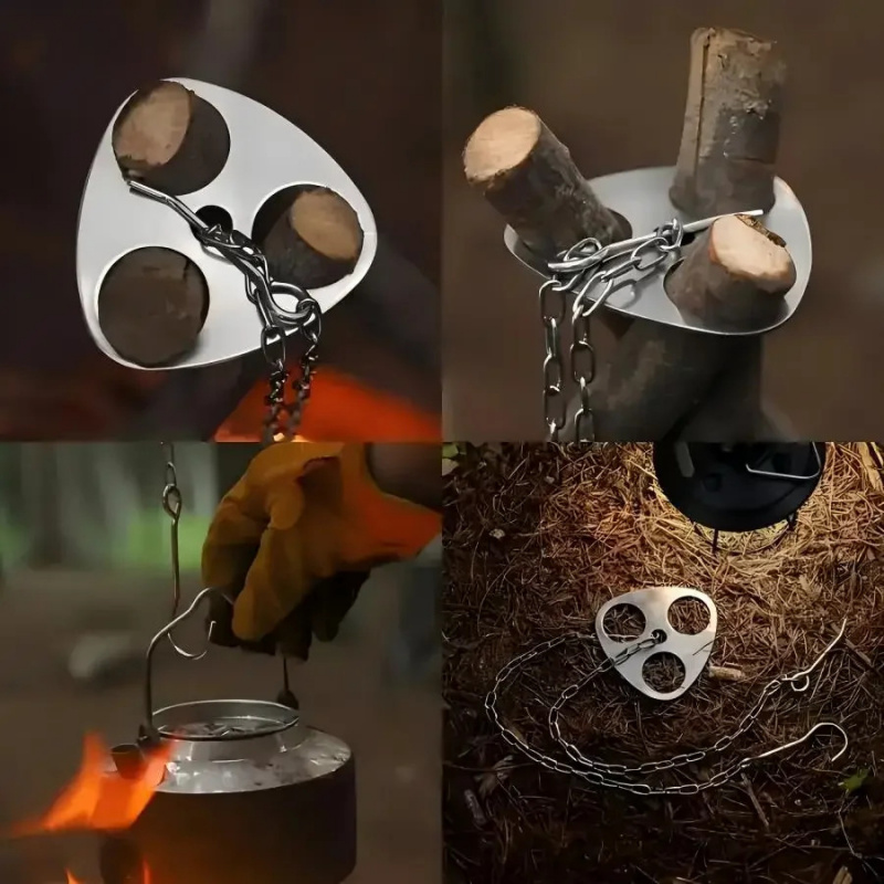 Camping Tripod Hanging Pot Bra – Camping Hanging Cooking Pot recenzja i cena