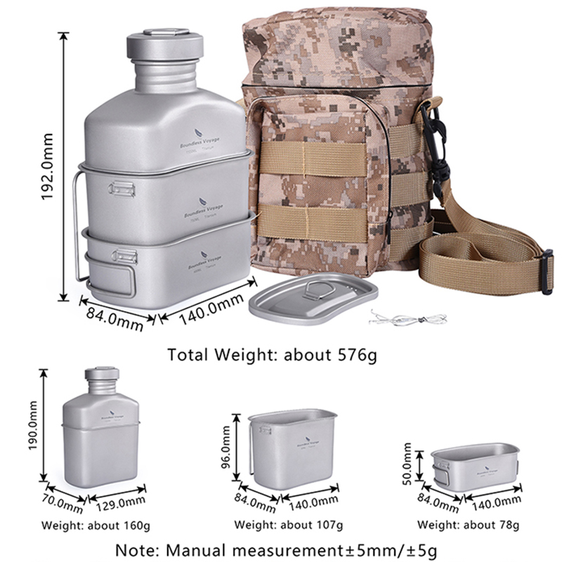 Boundless Voyage Outdoor Milit – Mess Kit Titanium recenzja i cena