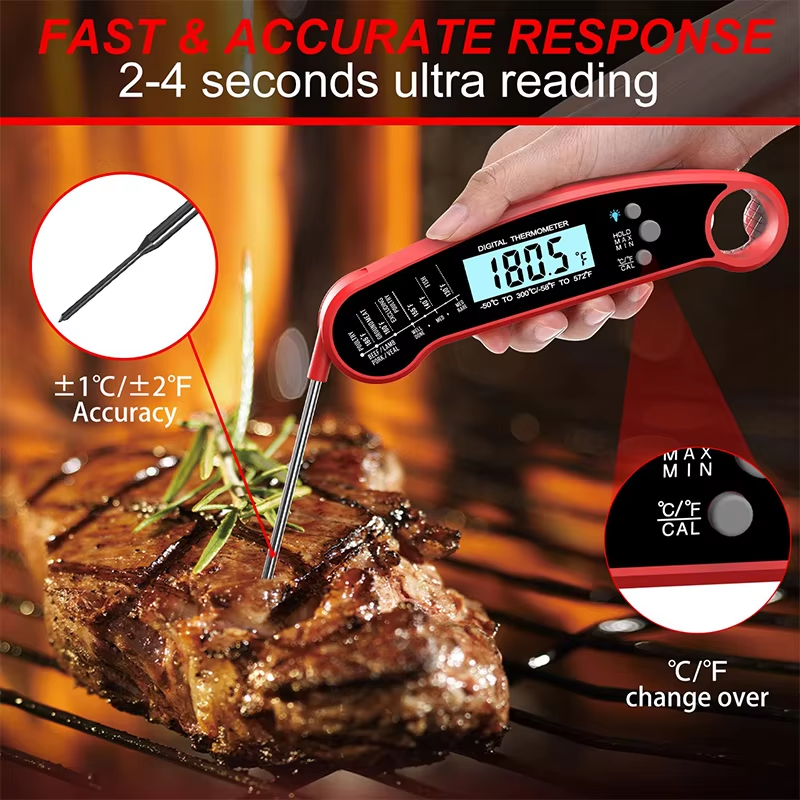 LMETJMA Digital Meat Thermomet – Camping Cooking Meat recenzja i cena