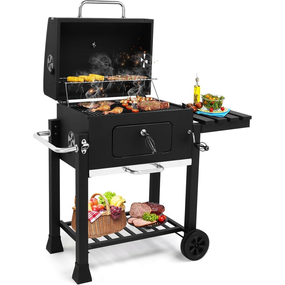 Portable Charcoal BBQ Grill wi – Camp Grill Portable Folding recenzja i cena