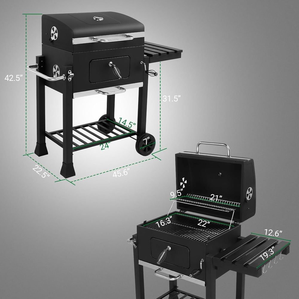Portable Charcoal BBQ Grill wi – Camp Grill Portable Folding recenzja i cena