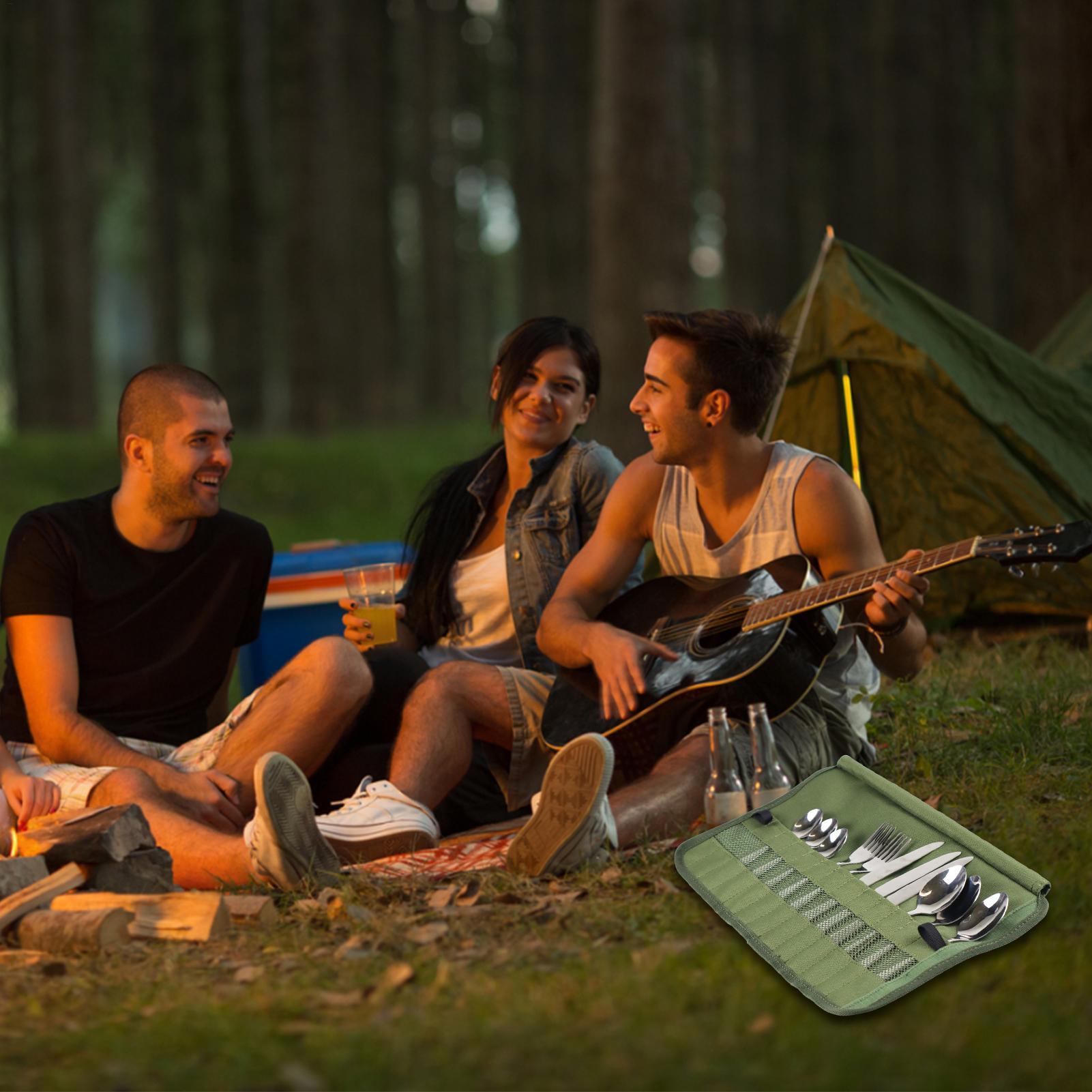 Camping Tableware Roll Bag Kit – Camping Cooking Kit Box recenzja i cena