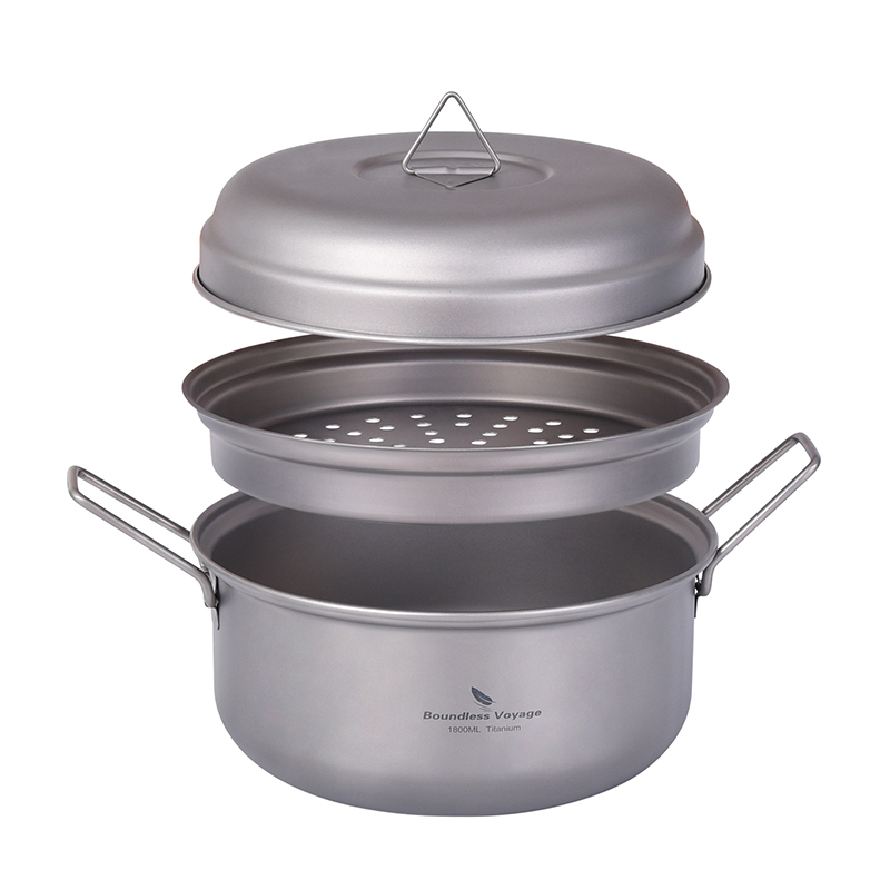 Boundless Voyage Titanium Stea – Camping Hanging Cooking Pot recenzja i cena