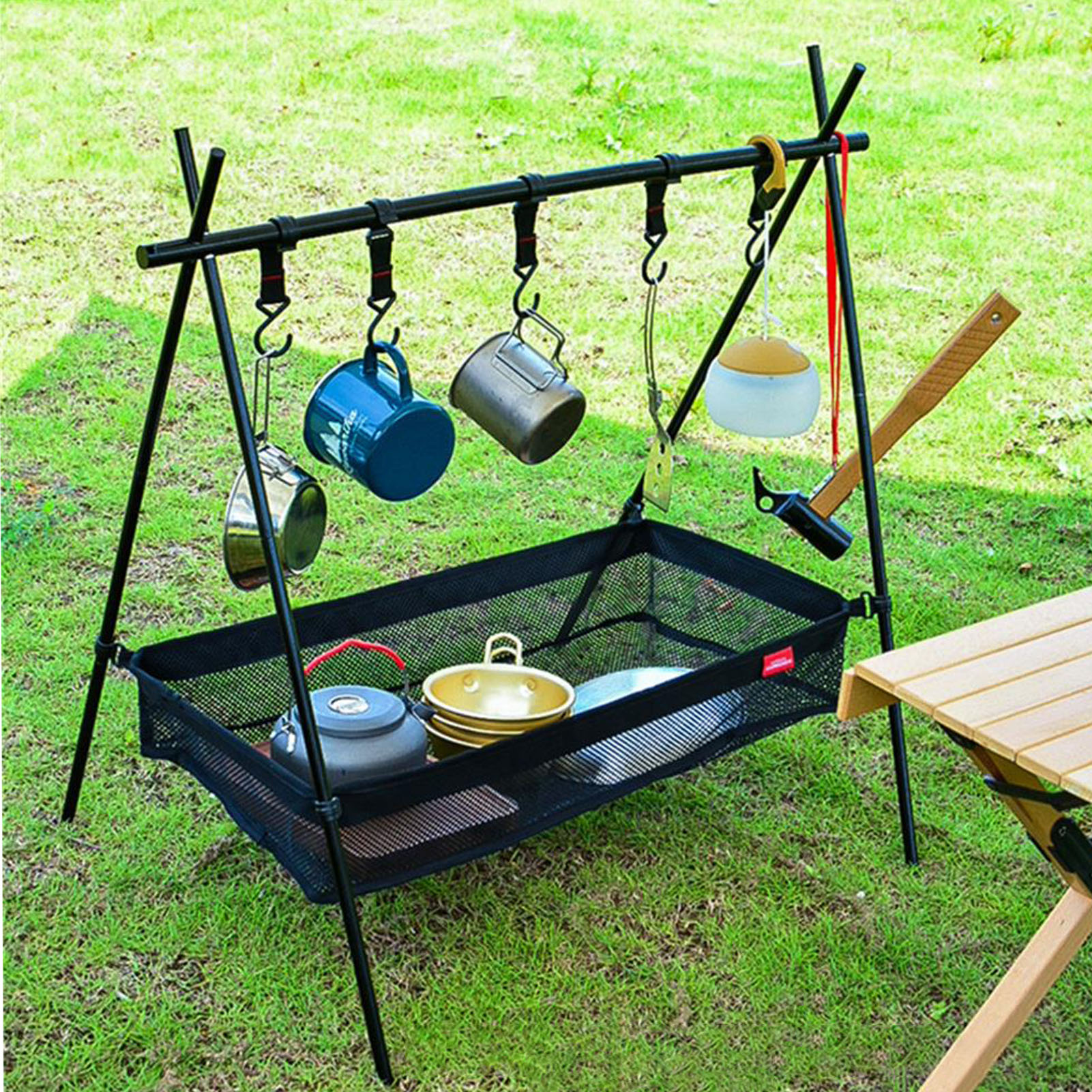 Picnic Under Table Storage Bag – Camping Cooking Basket recenzja i cena