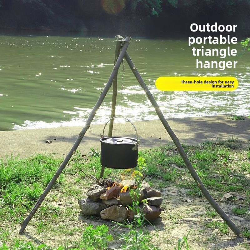 Outdoor BBQ Tripod Portable De – Camping Hanging Cooking Pot recenzja i cena