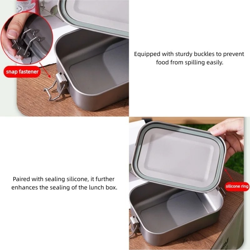 Stainless Steel Lunch Box With – Mess Kit Titanium recenzja i cena