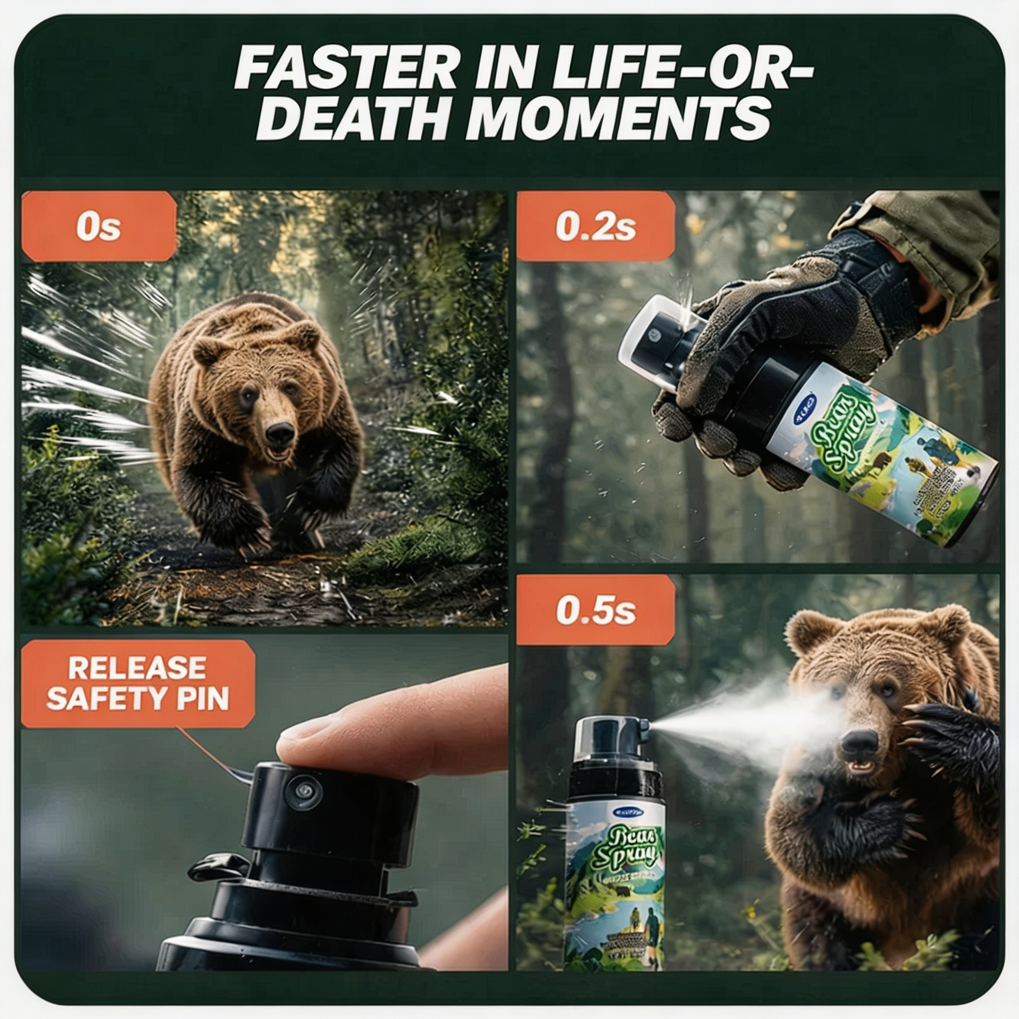 2026 New Bear Dog Deterrent Pe – Camping Cooking Oil recenzja i cena