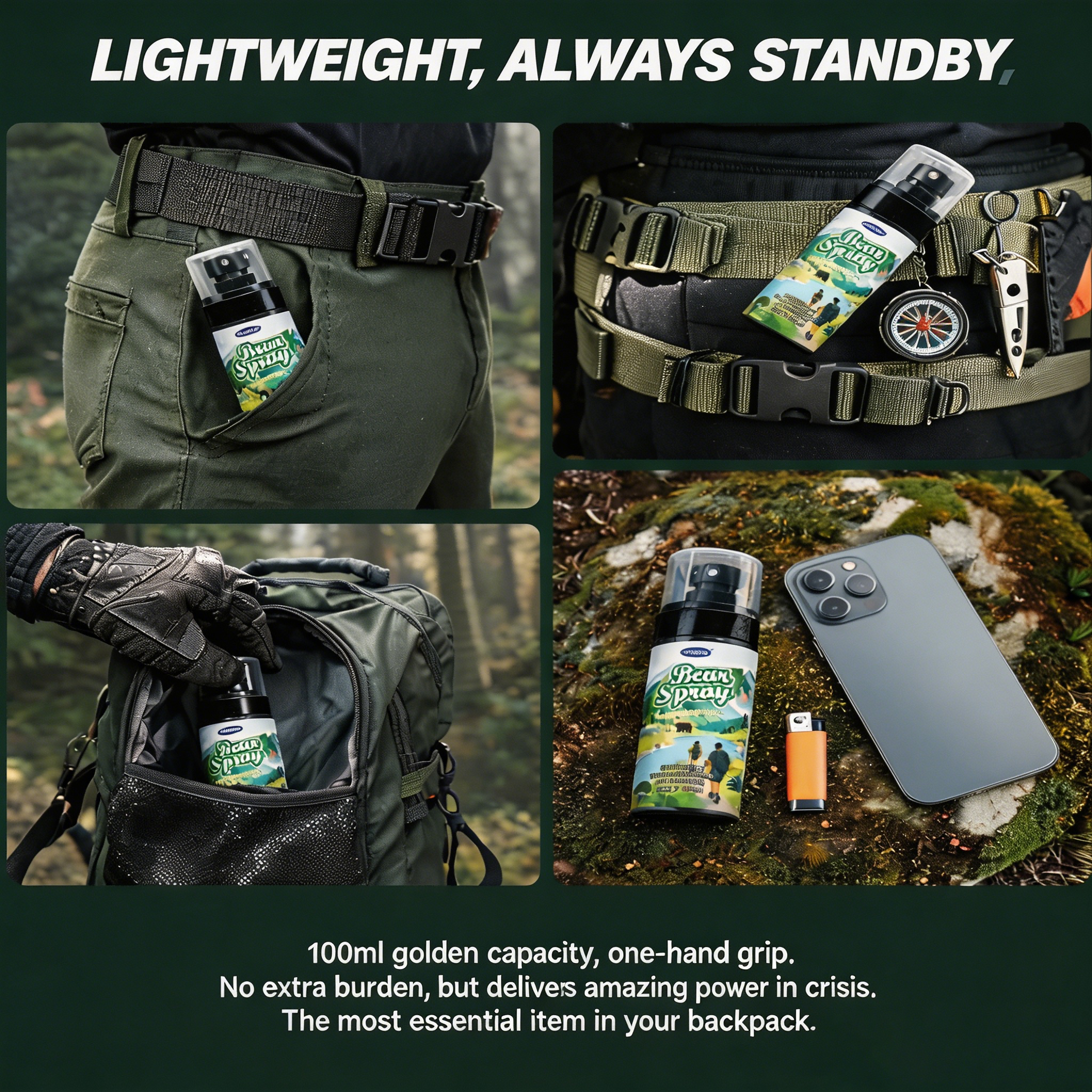 2026 New Bear Dog Deterrent Pe – Camping Cooking Oil recenzja i cena