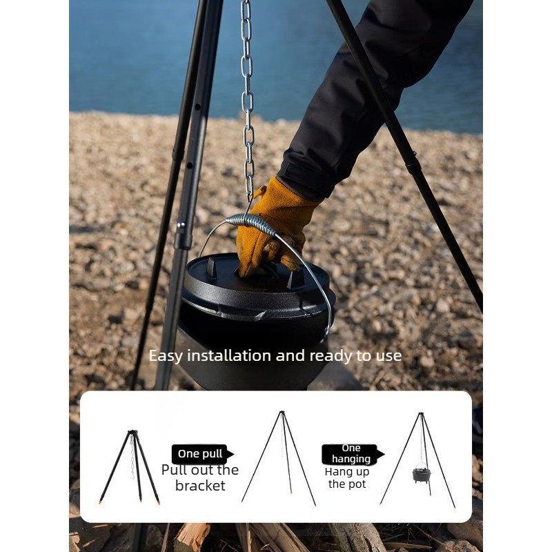 Aluminum Alloy Hanging Pot Bra – Camping Hanging Cooking Pot recenzja i cena