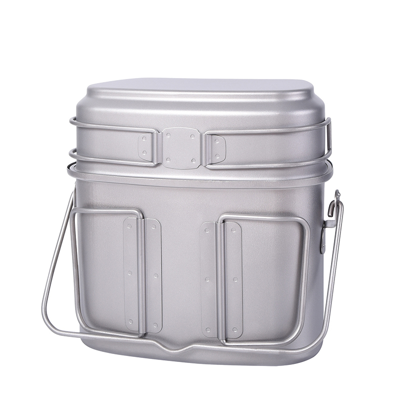 1.5L Outdoor Military Canteen  – Mess Kit Titanium recenzja i cena