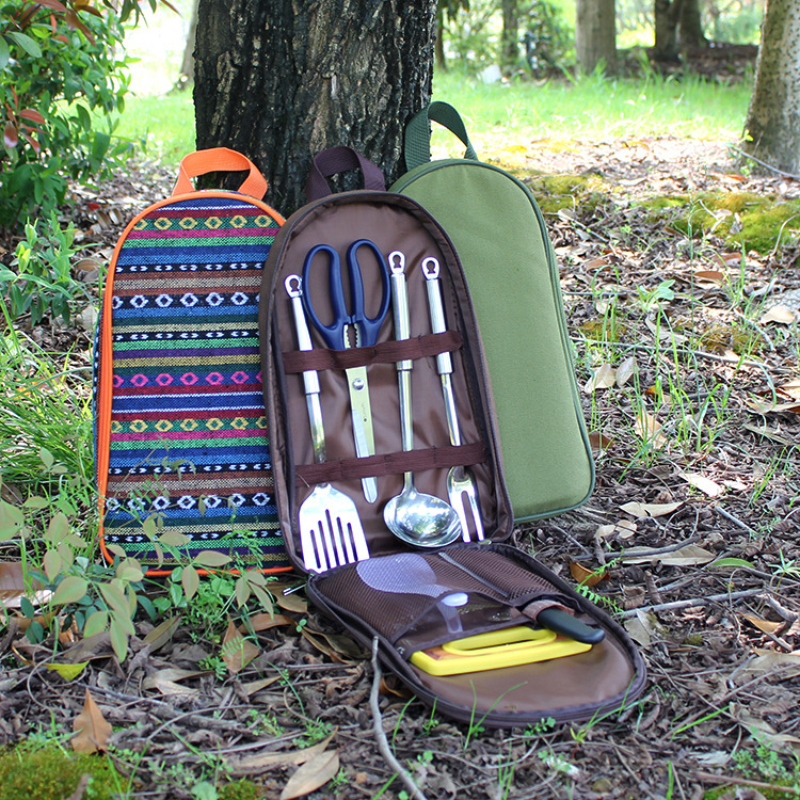 7pcs Camping Kitchen Utensil S – Camping Cooking Roll recenzja i cena