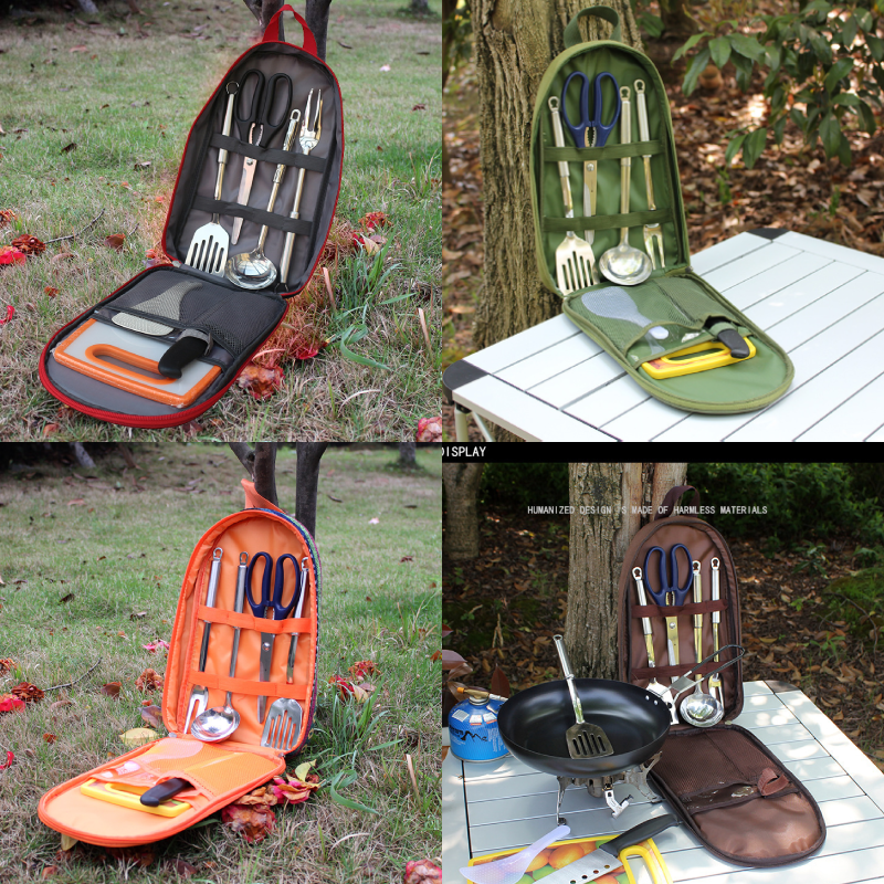 7pcs Camping Kitchen Utensil S – Camping Cooking Roll recenzja i cena