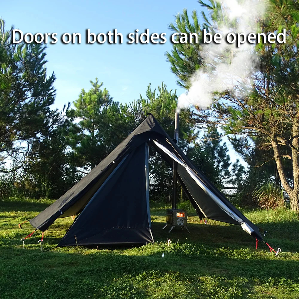 Camping Hot Tent with Chimney  – Campfire Cooking In Another World recenzja i cena