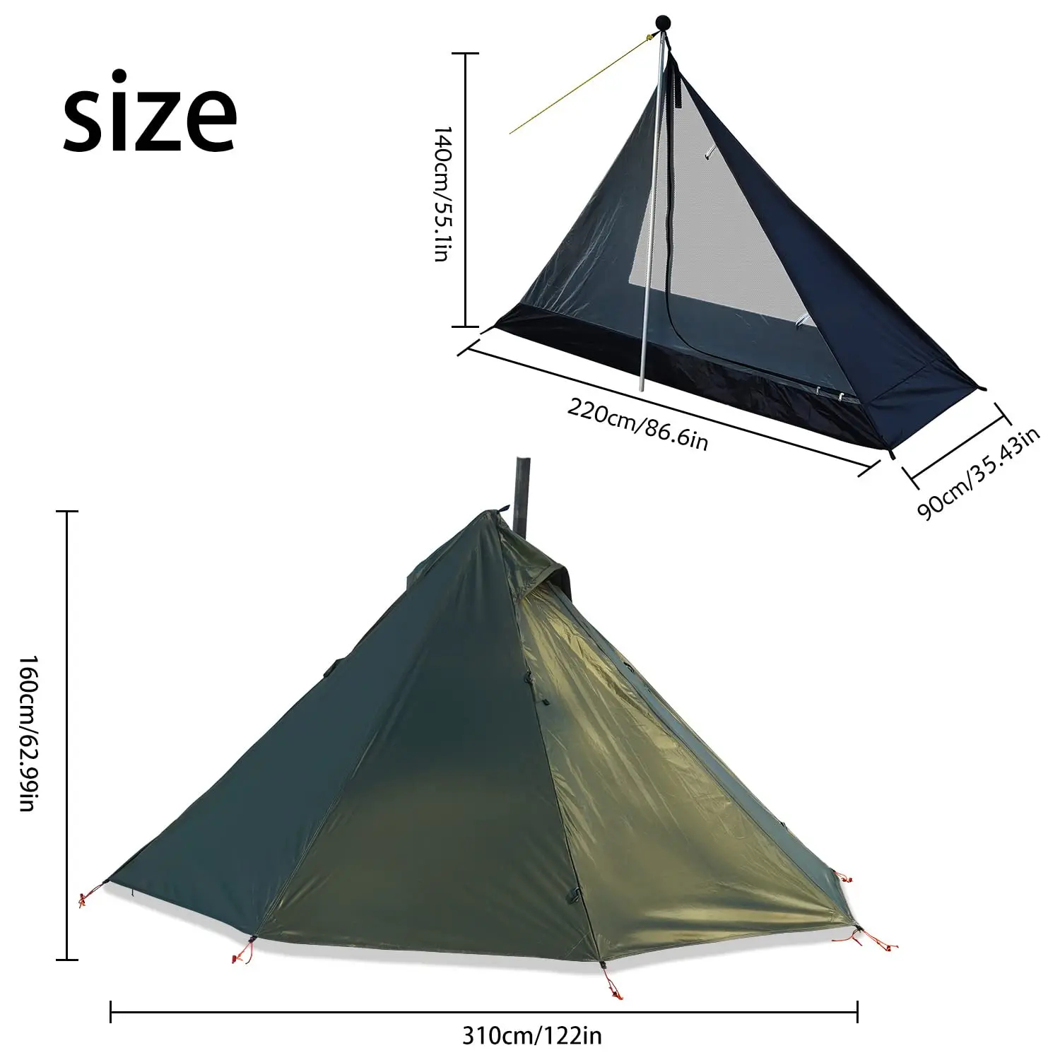 Camping Hot Tent with Chimney  – Campfire Cooking In Another World recenzja i cena