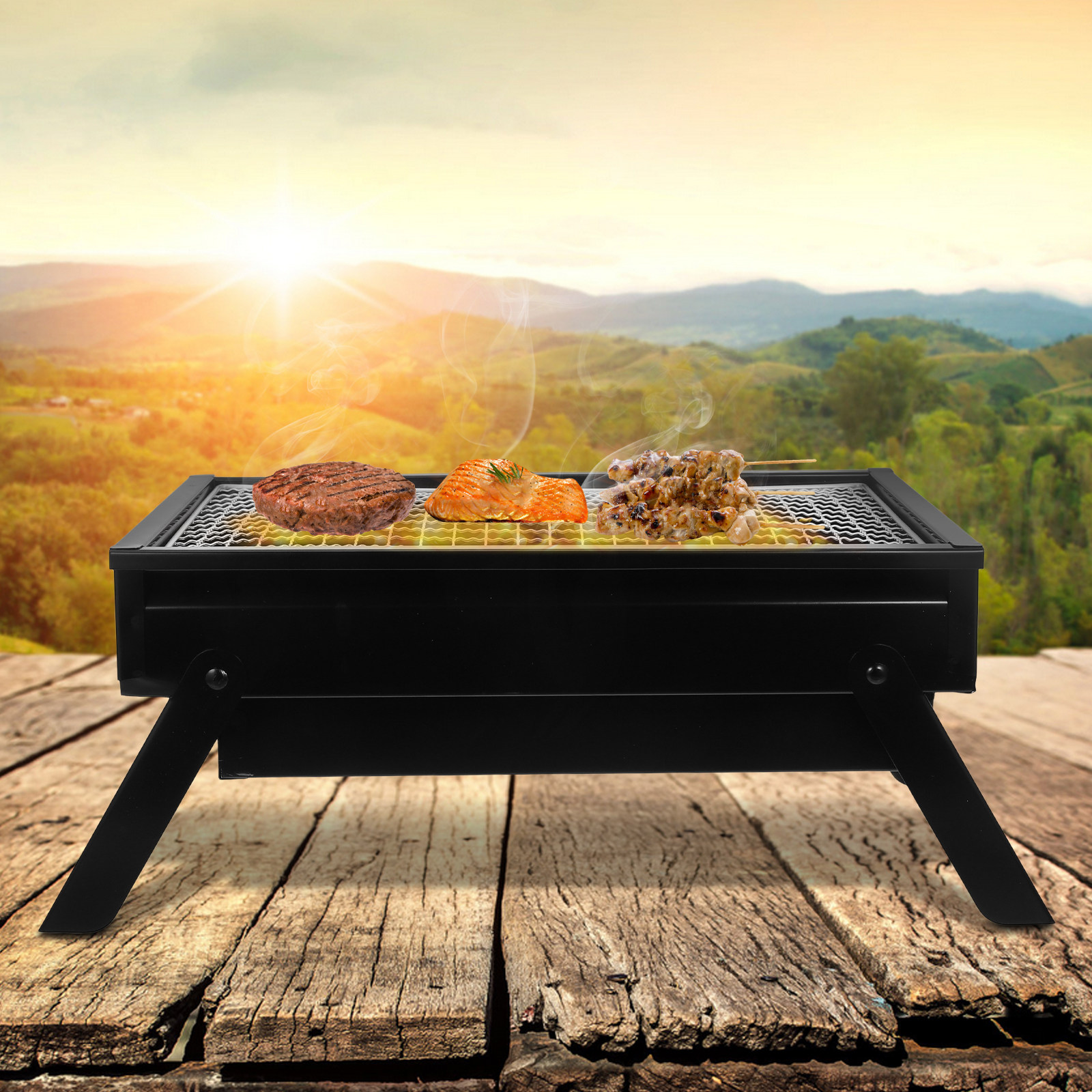 Portable Folding Charcoal Gril – Camp Grill Portable Folding recenzja i cena