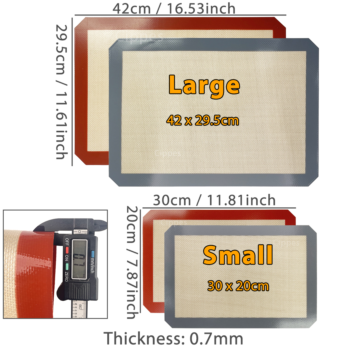 1PC, 2PCS Silicone Baking Mats – Camping Cooking Mat recenzja i cena
