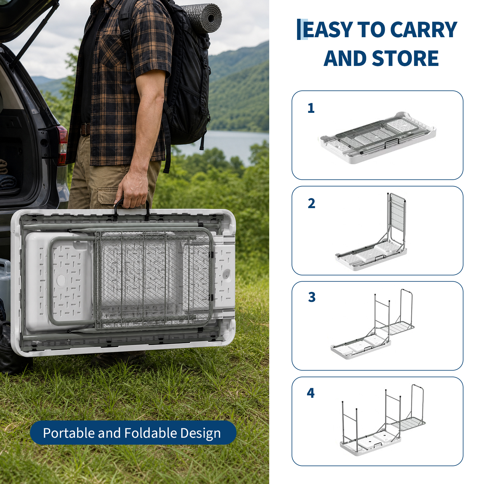 Fish Cleaning Table, Folding C – Camp Grill Portable Folding recenzja i cena