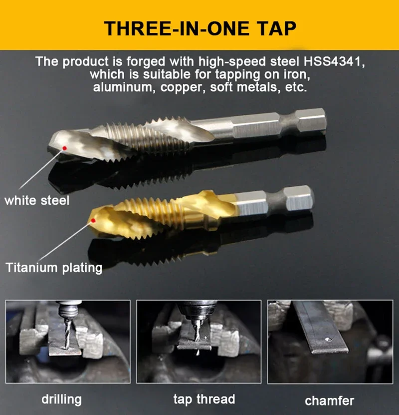 6PCS Metric Titanium Drill Tap – Mess Kit Titanium recenzja i cena