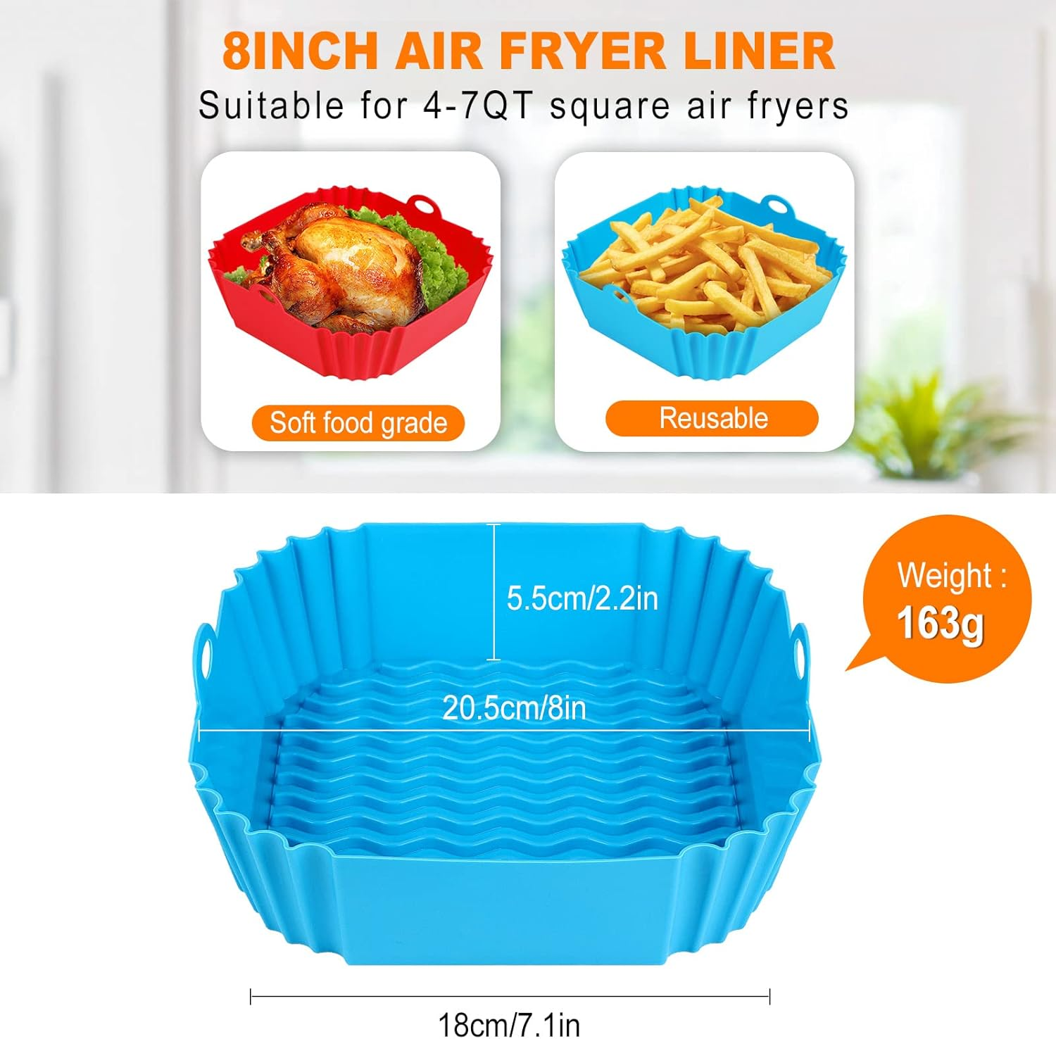 Square Silicone Air Fryer Mats – Camping Cooking Mat recenzja i cena