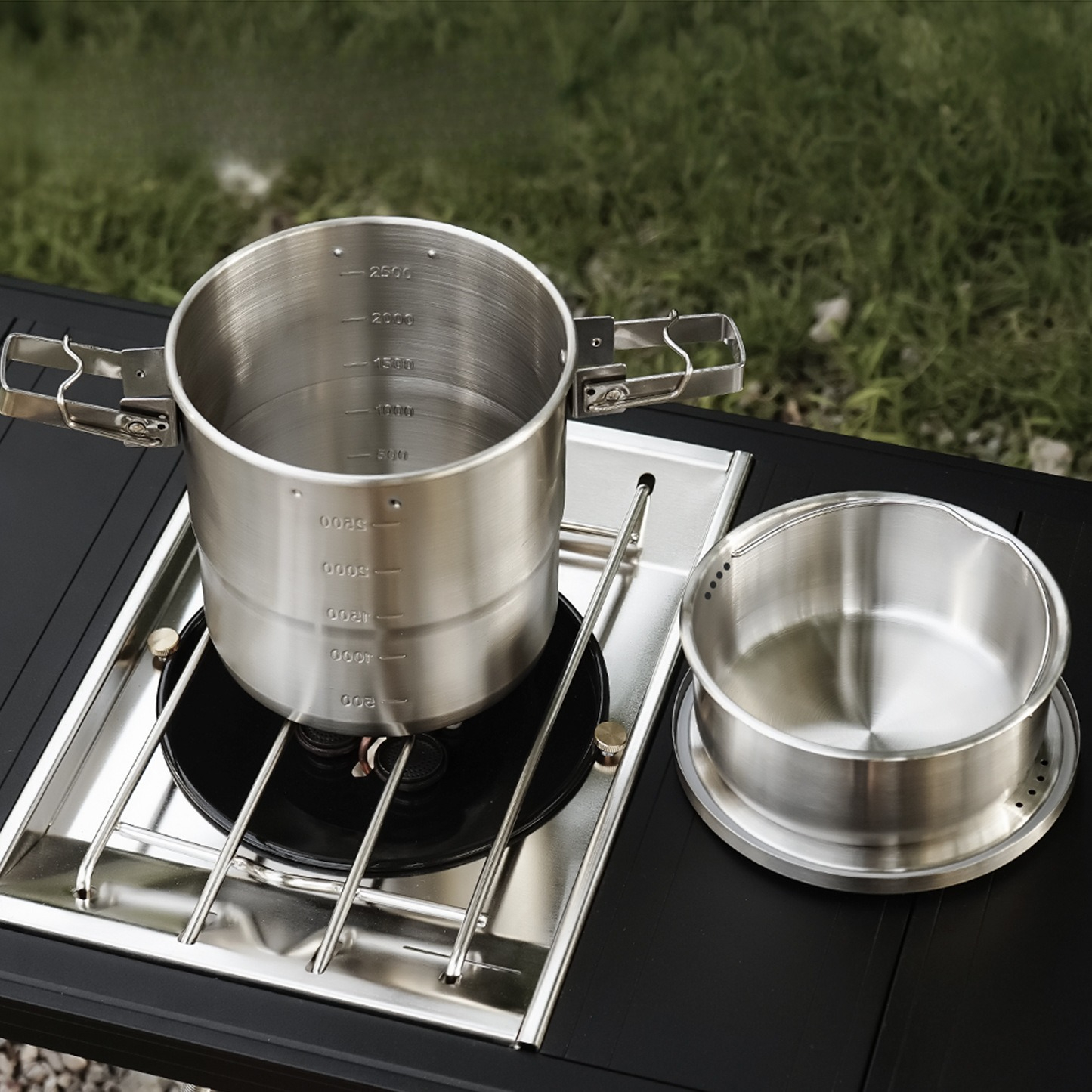 Outdoor 304 stainless steel po – Camping Hanging Cooking Pot recenzja i cena