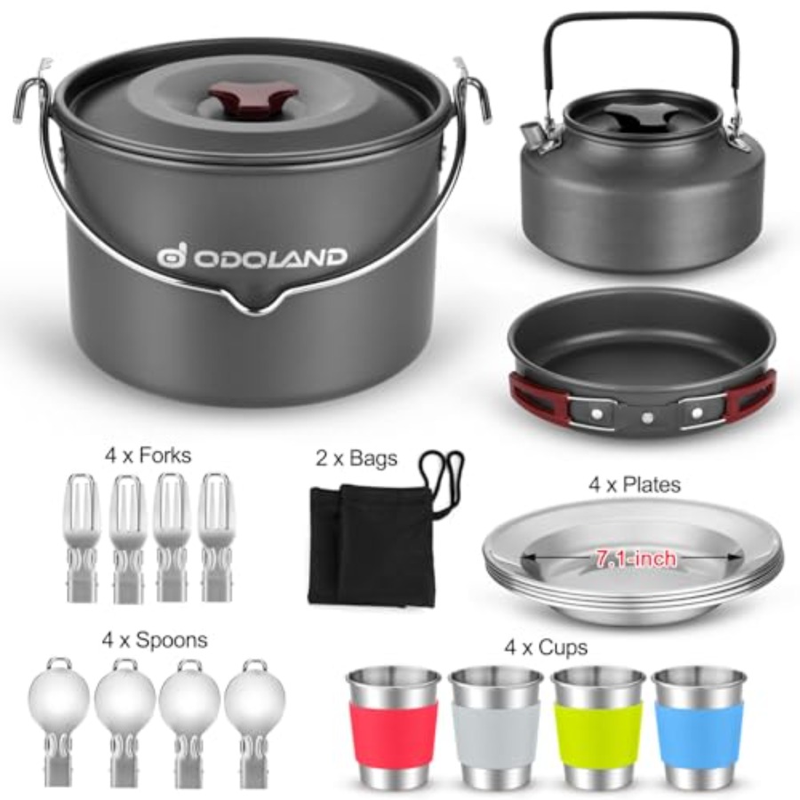 22pcs Camping Cookware Mess Ki – Camping Hanging Cooking Pot recenzja i cena