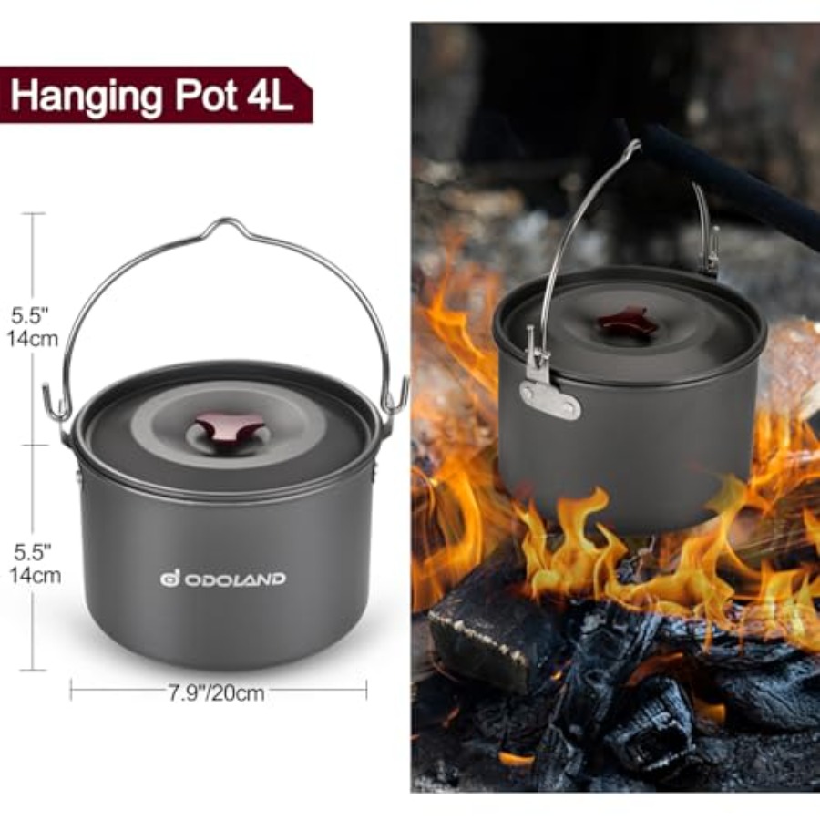 22pcs Camping Cookware Mess Ki – Camping Hanging Cooking Pot recenzja i cena