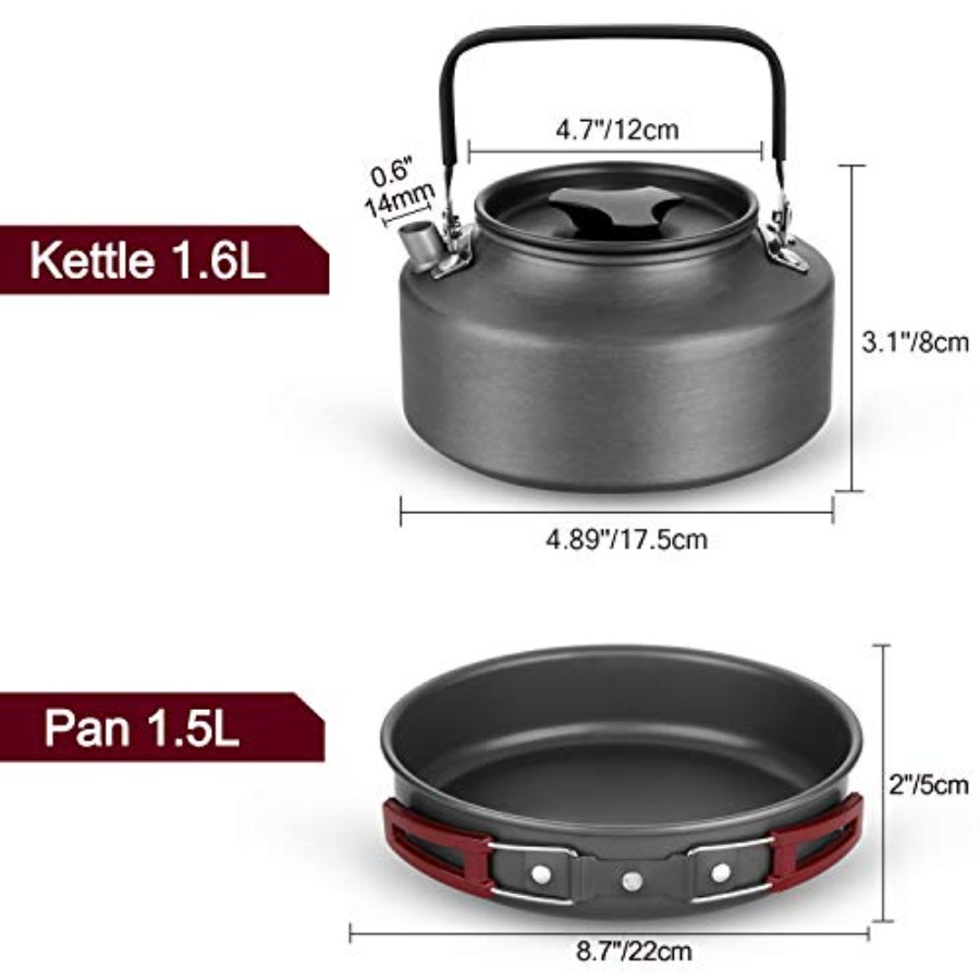 22pcs Camping Cookware Mess Ki – Camping Hanging Cooking Pot recenzja i cena