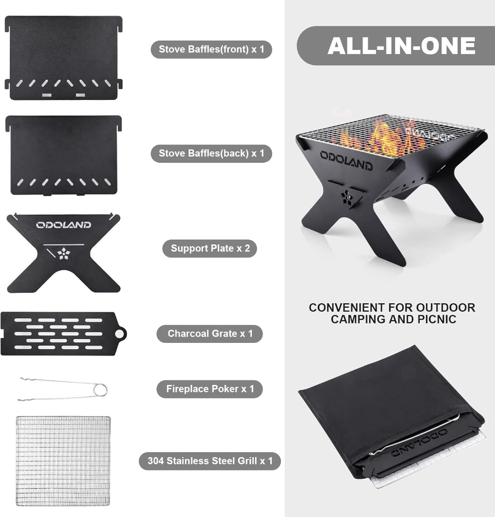 Portable Folding Charcoal Gril – Camp Grill Portable Folding recenzja i cena