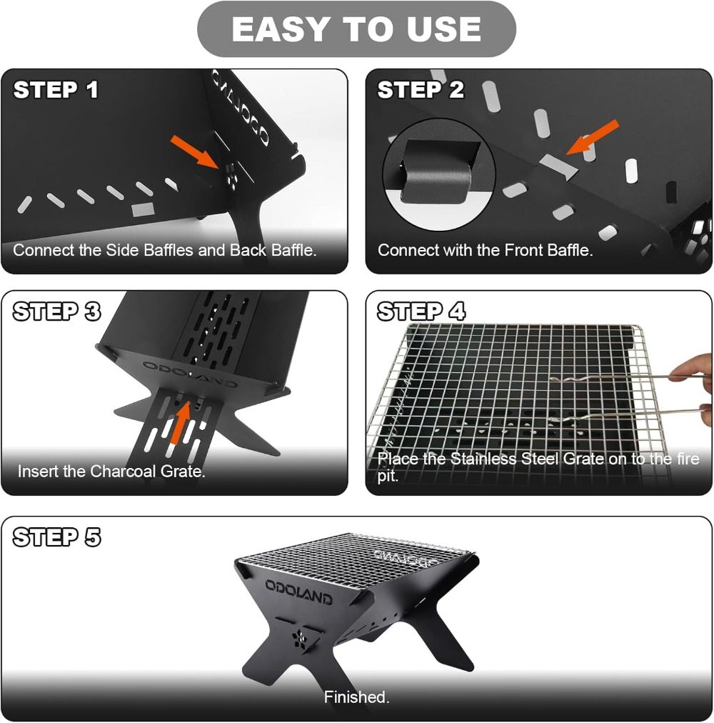 Portable Folding Charcoal Gril – Camp Grill Portable Folding recenzja i cena