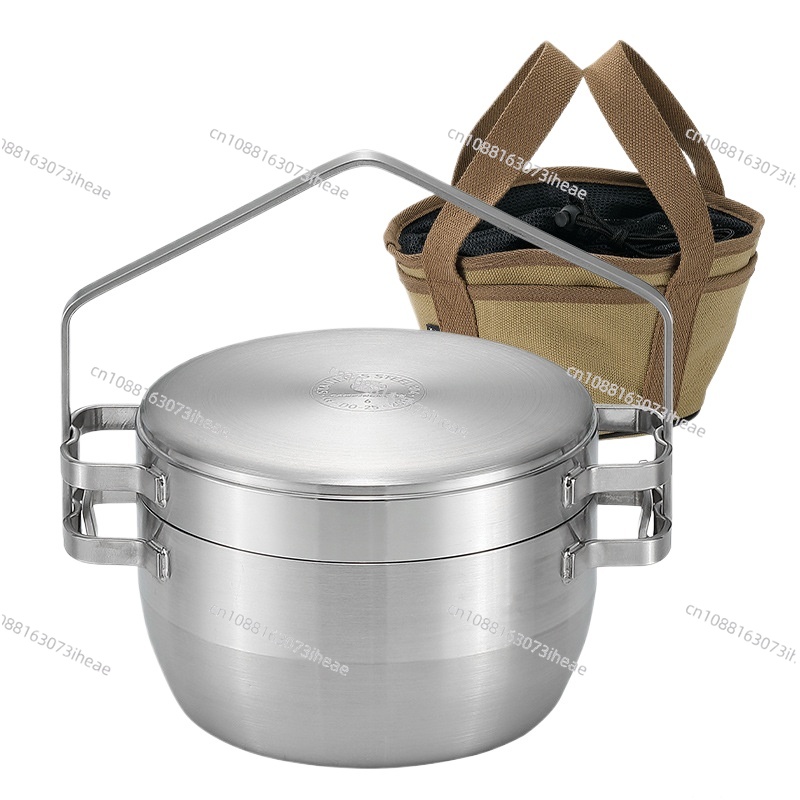 DO-25 thickened stainless stee – Camping Hanging Cooking Pot recenzja i cena