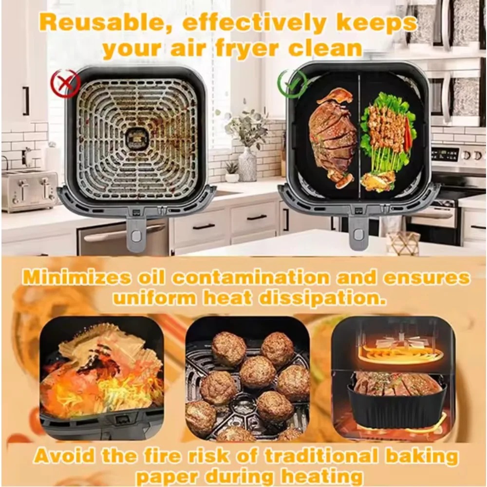 Silicone Air Fryer Mold Oil Fi – Camping Cooking Mat recenzja i cena