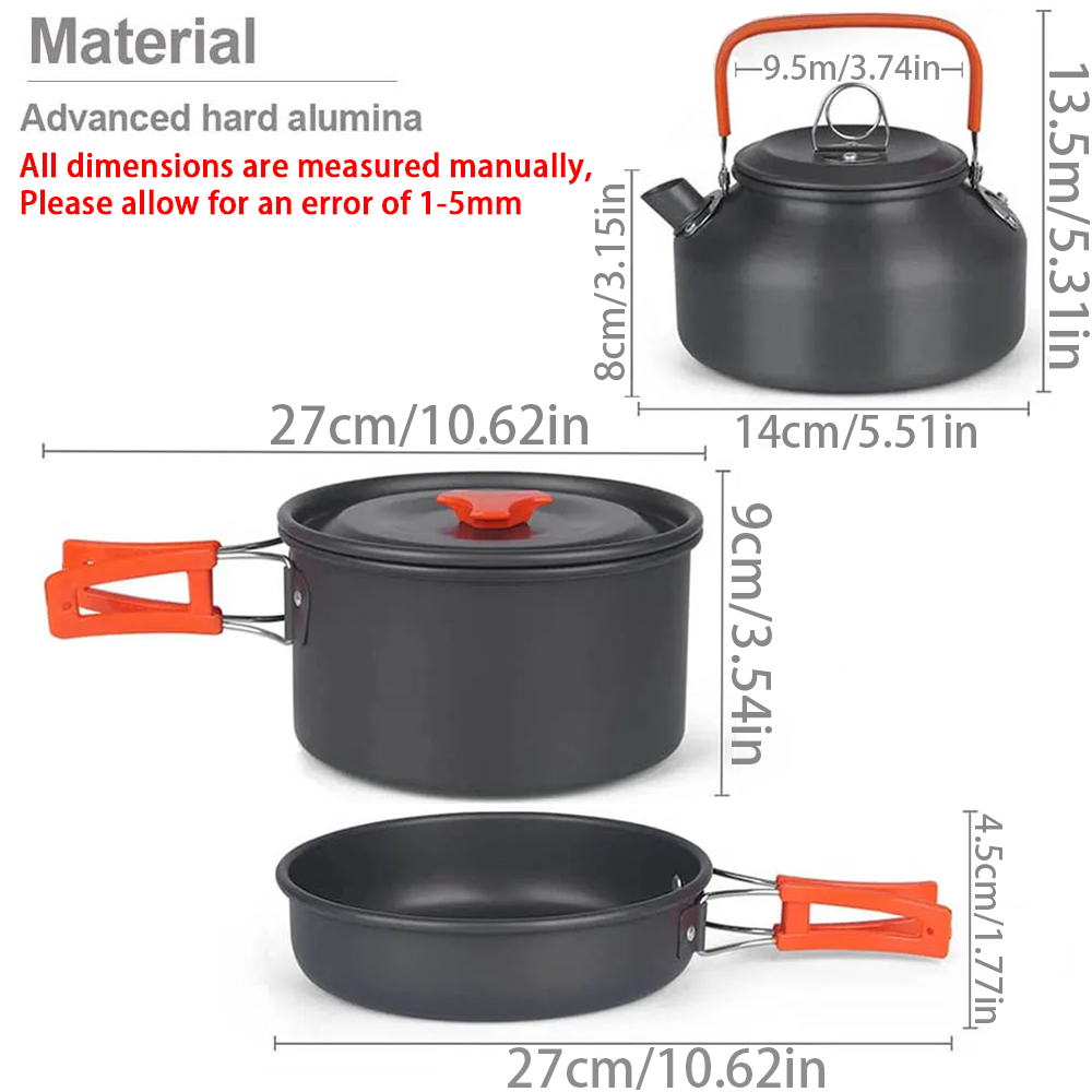 1pcs/1set Camping Cookware Kit – Camping Cooking Roll recenzja i cena