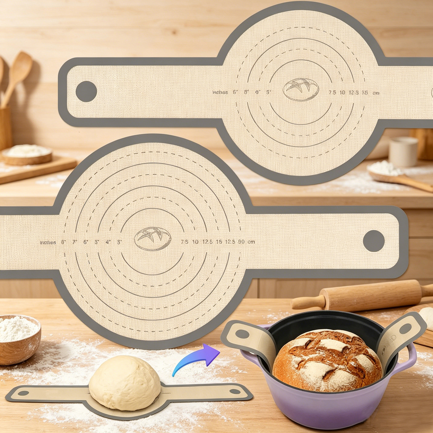 Silicone Bread Sling for Dutch – Camping Cooking Mat recenzja i cena