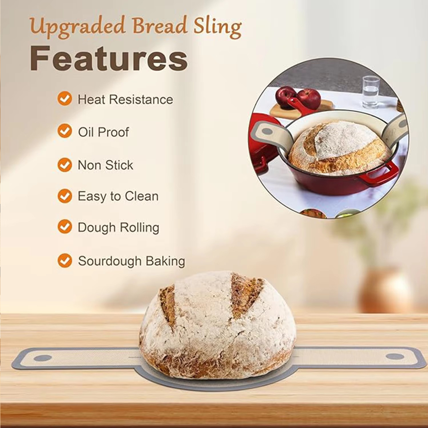 Silicone Bread Sling for Dutch – Camping Cooking Mat recenzja i cena