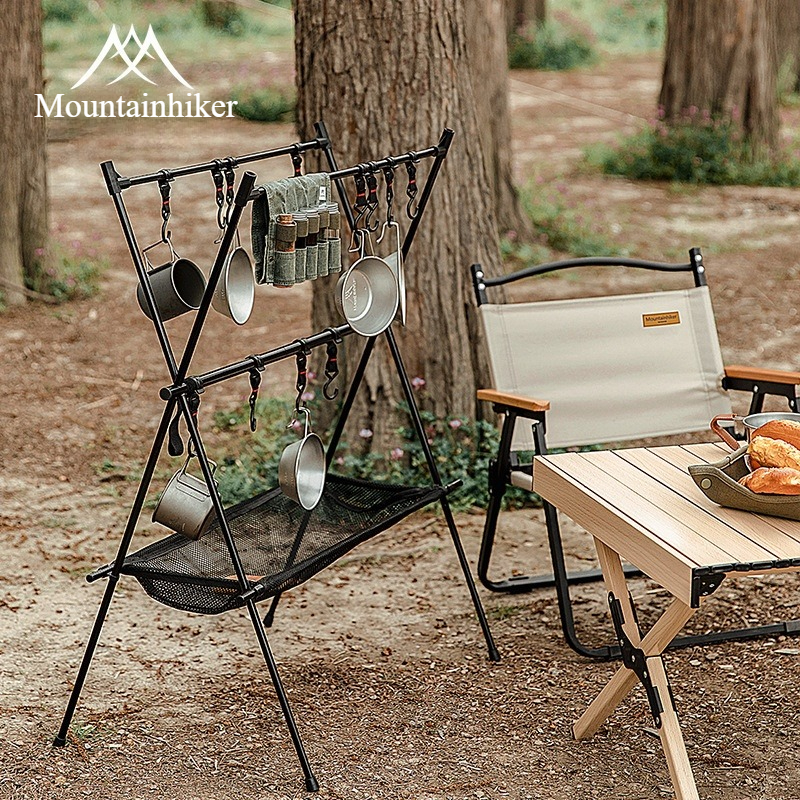 MOUNTAINHIKER Outdoor Folding  – Camping Hanging Cooking Pot recenzja i cena