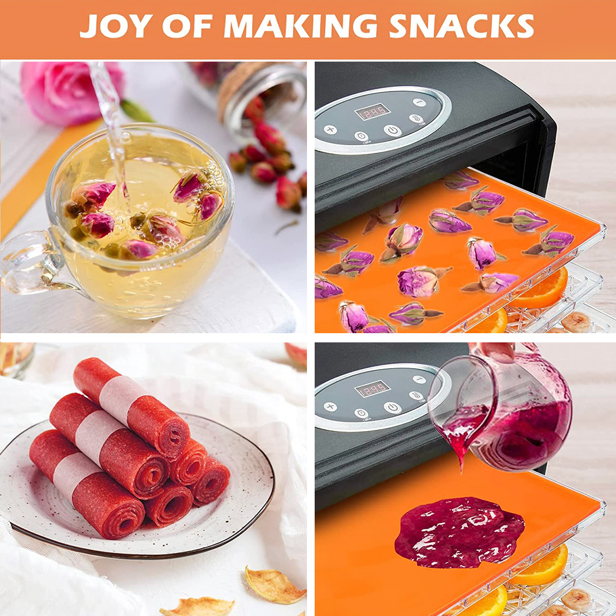 6PCS Silicone Dehydrator Sheet – Camping Cooking Mat recenzja i cena