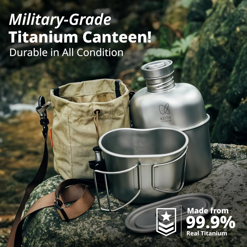 Keith Titanium Bottle Outdoor  – Mess Kit Titanium recenzja i cena