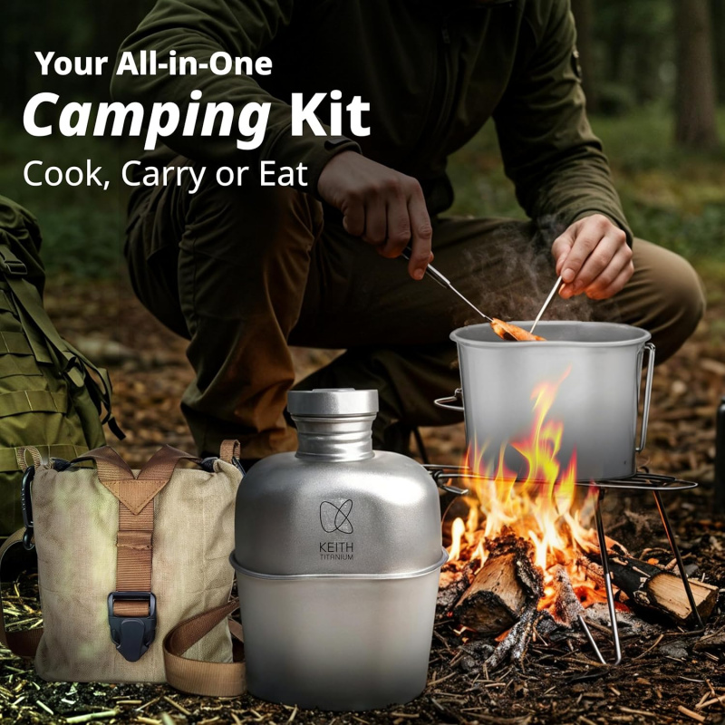 Keith Titanium Bottle Outdoor  – Mess Kit Titanium recenzja i cena