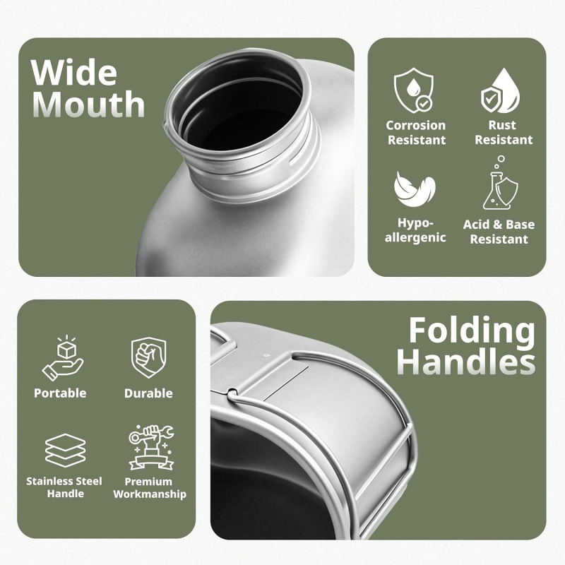 Keith Titanium Bottle Outdoor  – Mess Kit Titanium recenzja i cena