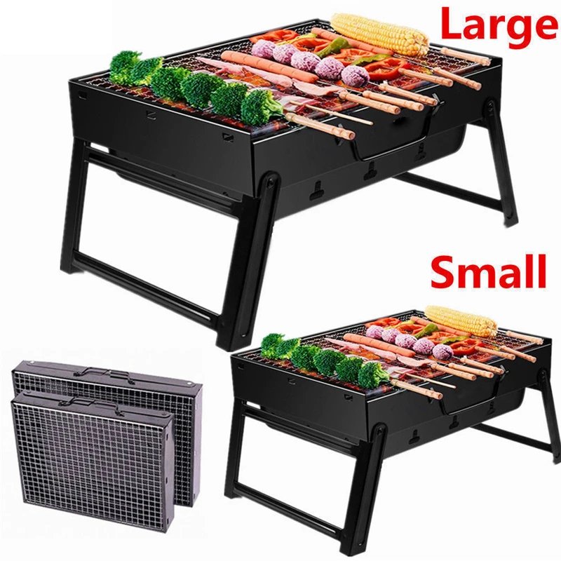Black BBQ Grill Folding Portab – Camp Grill Portable Folding recenzja i cena