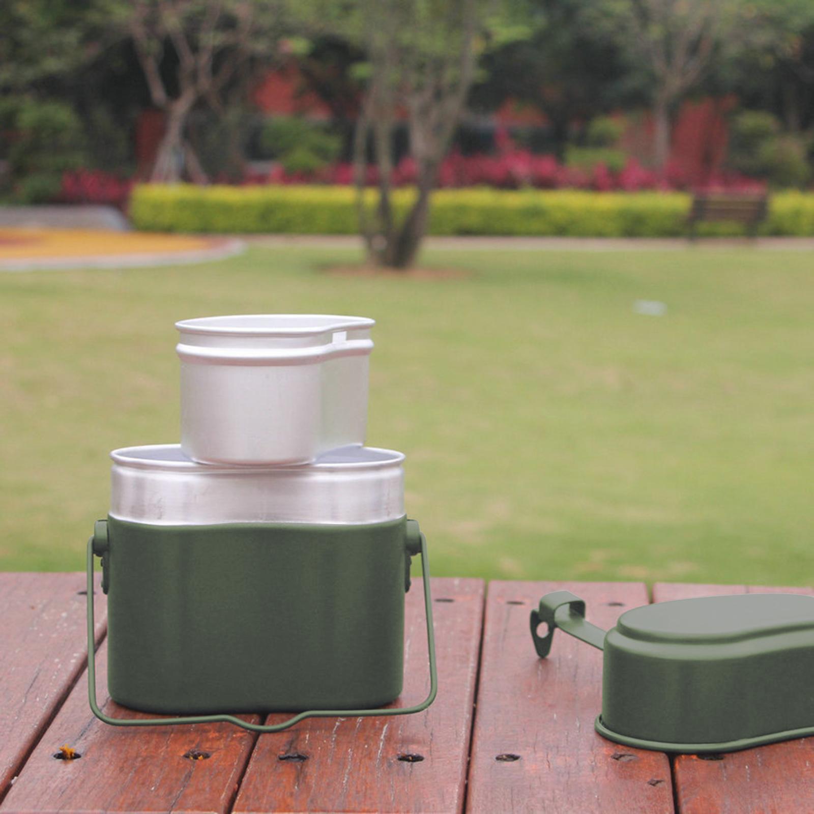 Lunch Box Mess Kit Pot and Pan – Camping Cooking Kit Box recenzja i cena